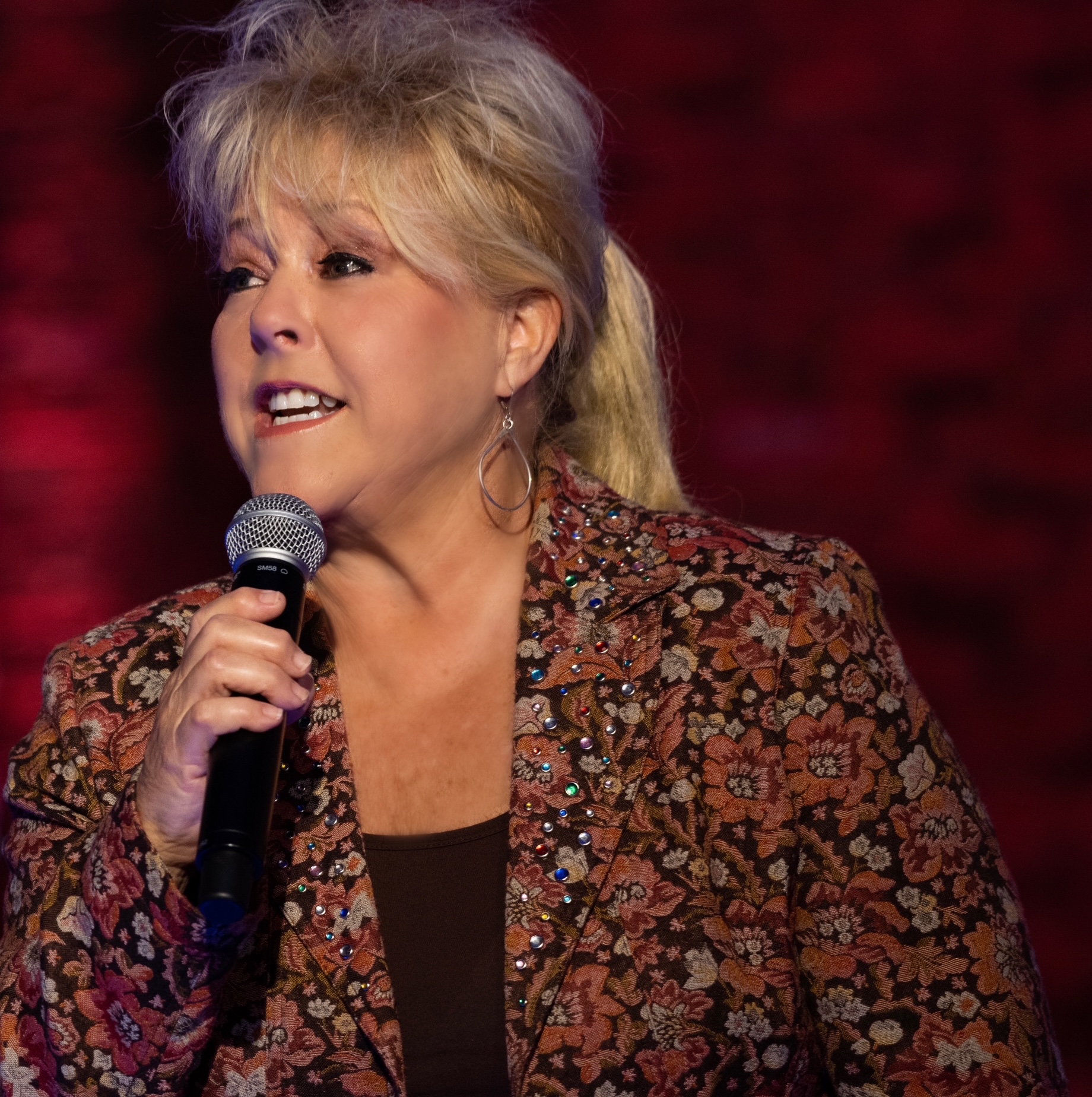 Sonya White comedy club performance photo